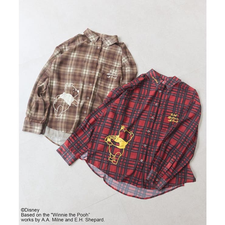 Winnie the Pooh/シアーチェックシャツ | Green Parks  | 詳細画像1 