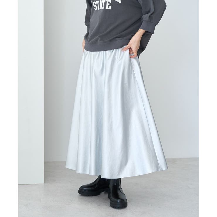 シルバーフレアスカート[品番：EHEW0043777]｜AMERICAN HOLIC