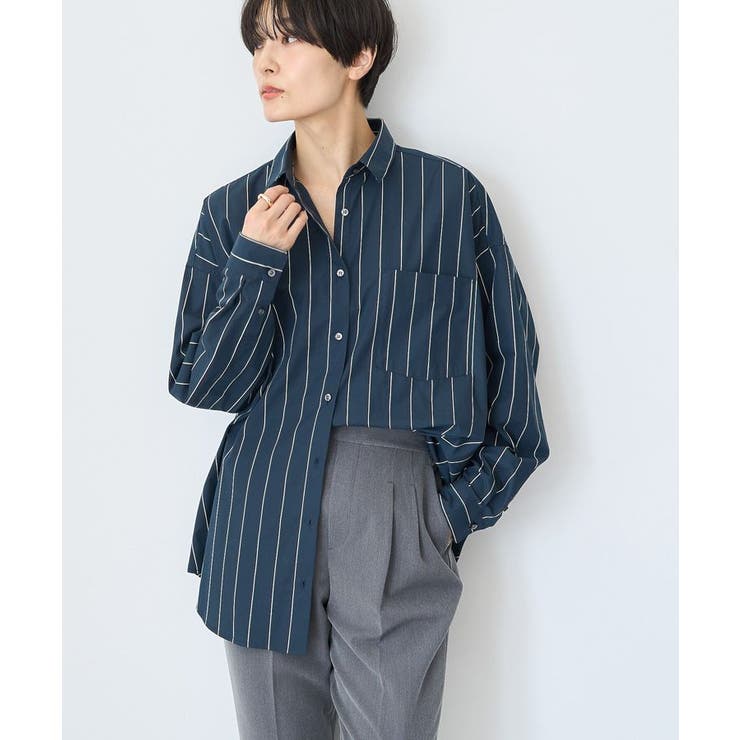 ドビーストライプロングシャツ[品番：EHEW0046454]｜AMERICAN HOLIC