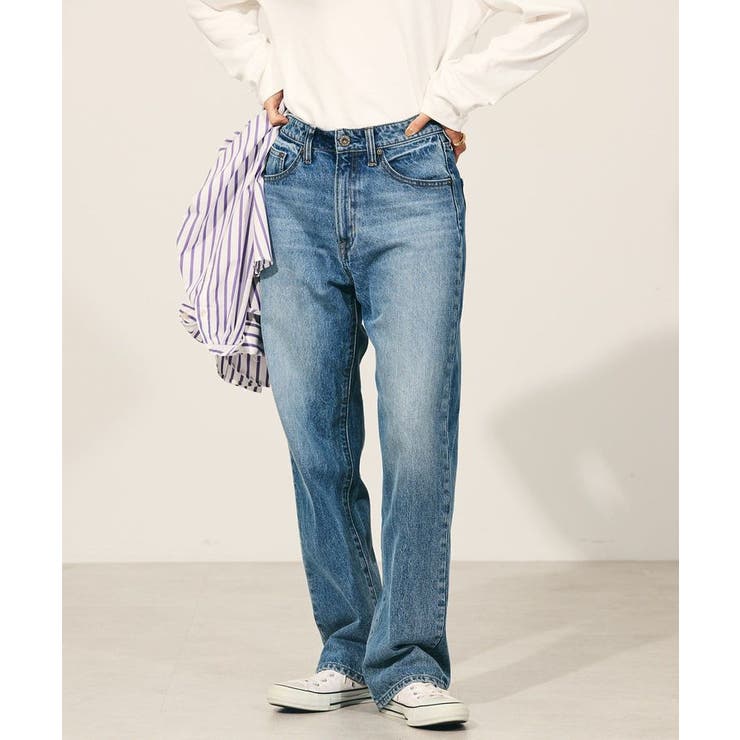 クリーム色 ストレートデニム イタリア製 美品☆UNIQLO☆クリーム色 ストレートデニム - メルカリ