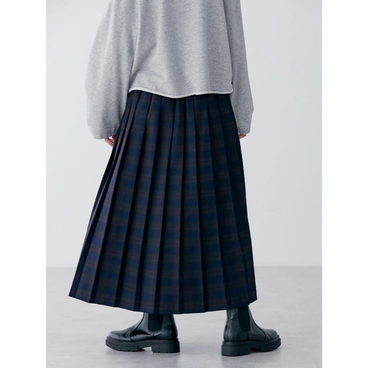 アソートチェックプリーツスカート[品番：EHEW0045962]｜AMERICAN