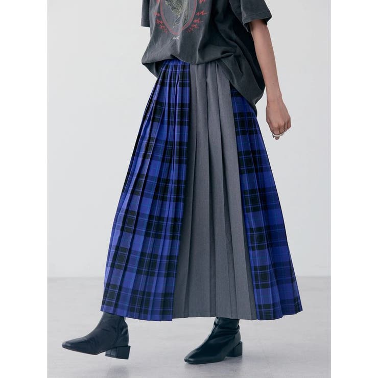 アソートチェックプリーツスカート[品番：EHEW0045962]｜AMERICAN