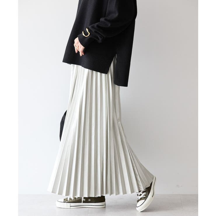 フェイクレザープリーツスカート[品番：EHEW0045905]｜AMERICAN HOLIC