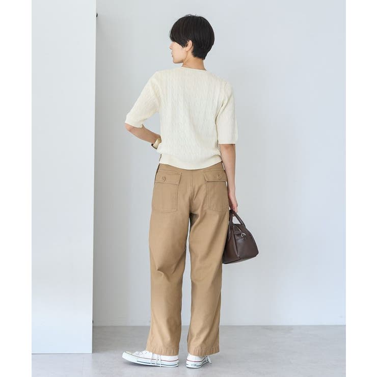 ケーブル5分袖ニットプルオーバー | AMERICAN HOLIC | 詳細画像40 