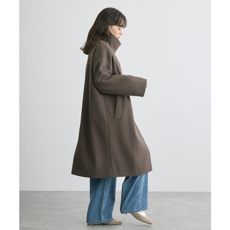 【未使用品】中空FIBERスタンドカラーロングコート 軽量アウター 中空FIBERスタンドカラーロングコート【軽量アウター】/AMERICAN