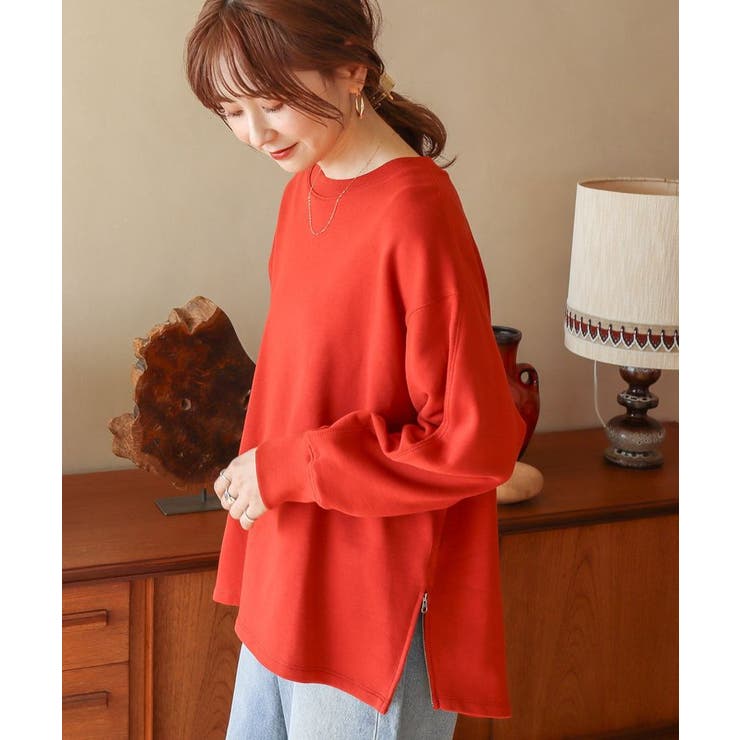 サイドZIPスウェット[品番：EHEW0046184]｜AMERICAN HOLIC（アメリカン