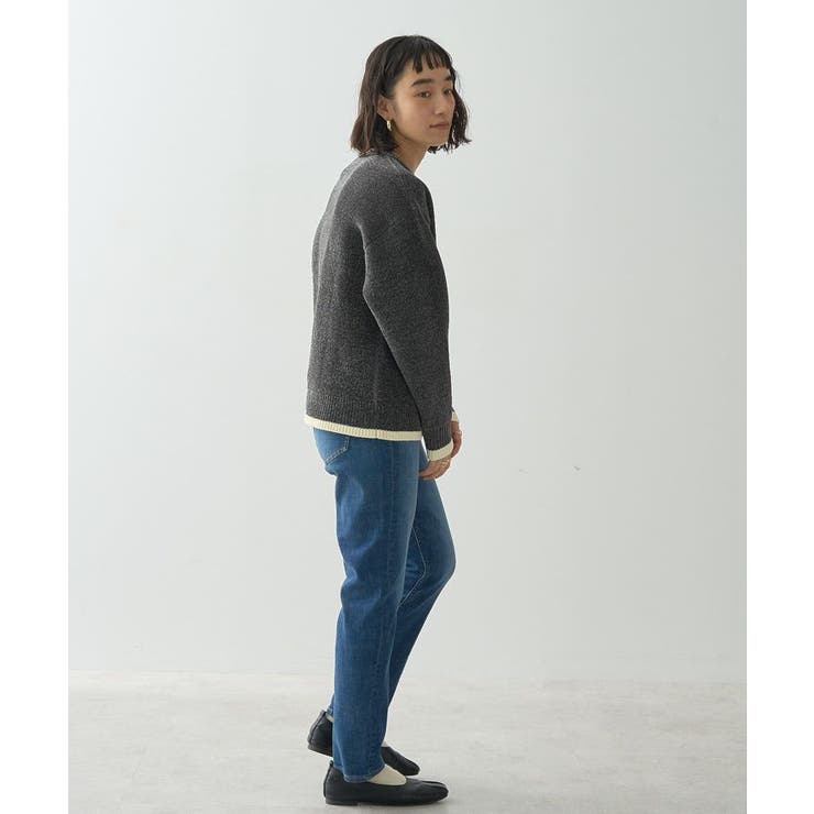 バイカラーニットプルオーバー[品番：EHEW0046602]｜AMERICAN HOLIC