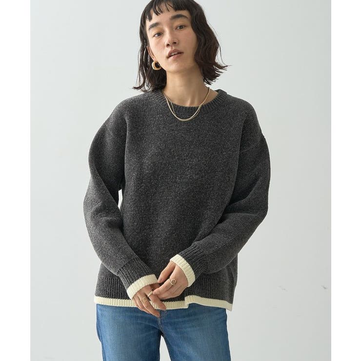 アメリヴィンテージ バイカラーニット AMERICAN HOLIC（アメリカンホリック） ニット バイカラーニットプル