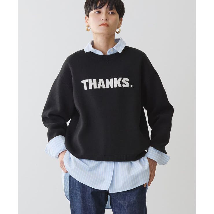 バイパチTHANKS.ジャガードニットプルオーバー[品番