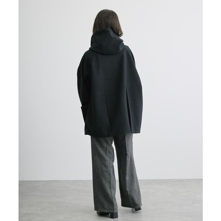 中空FIBERフーディーコクーンコート【軽量アウター】[品番