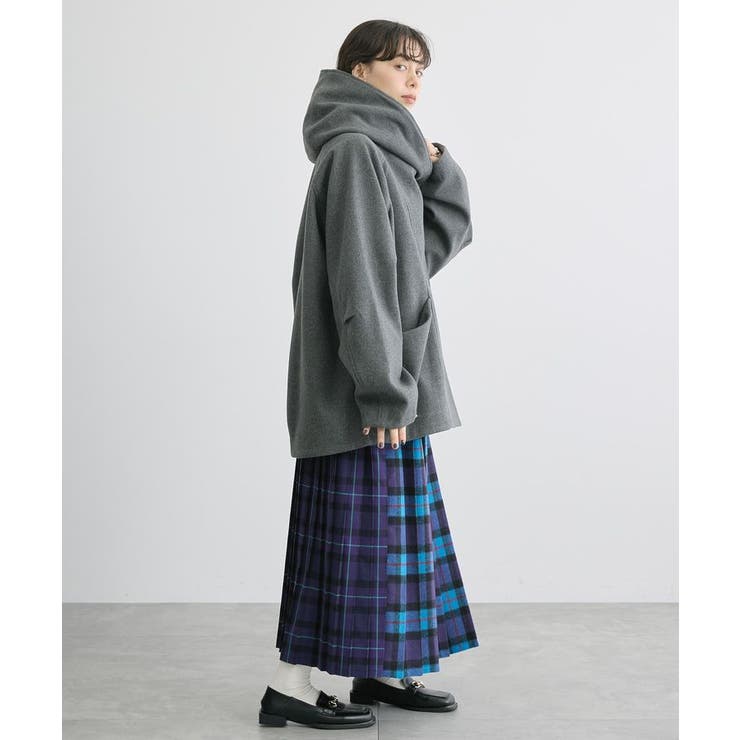 中空FIBERフーディーコクーンコート【軽量アウター】[品番