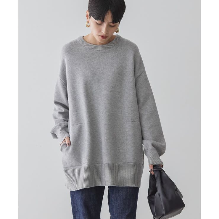 Amerivintage ロングニット サイドポケットロングニットプルオーバー[品番：EHEW0047113