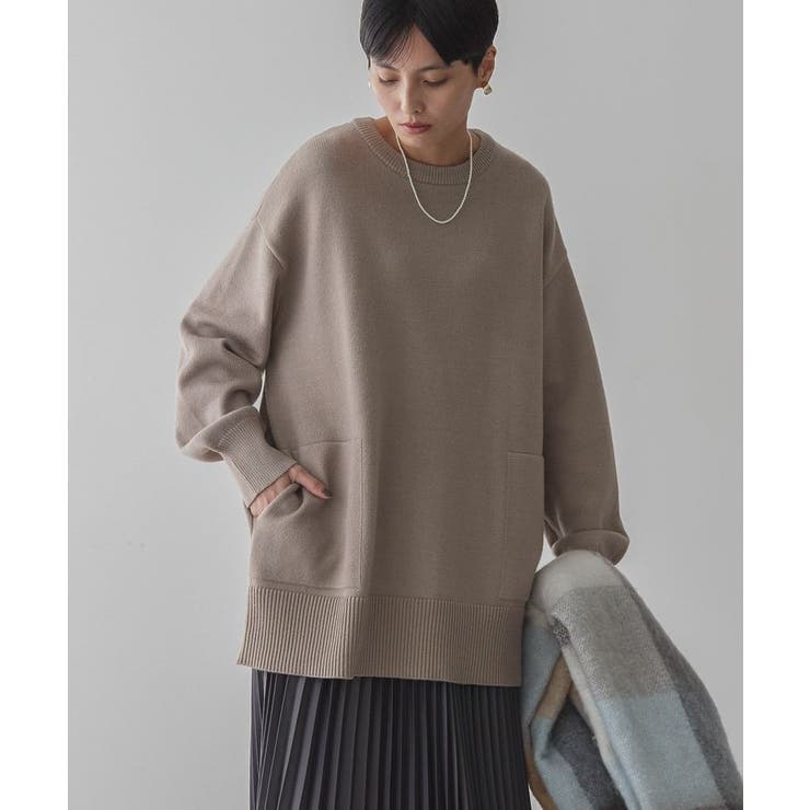 サイドポケットロングニットプルオーバー[品番：EHEW0047113]｜AMERICAN  HOLIC（アメリカンホリック）のレディースファッション通販｜SHOPLIST（ショップリスト）
