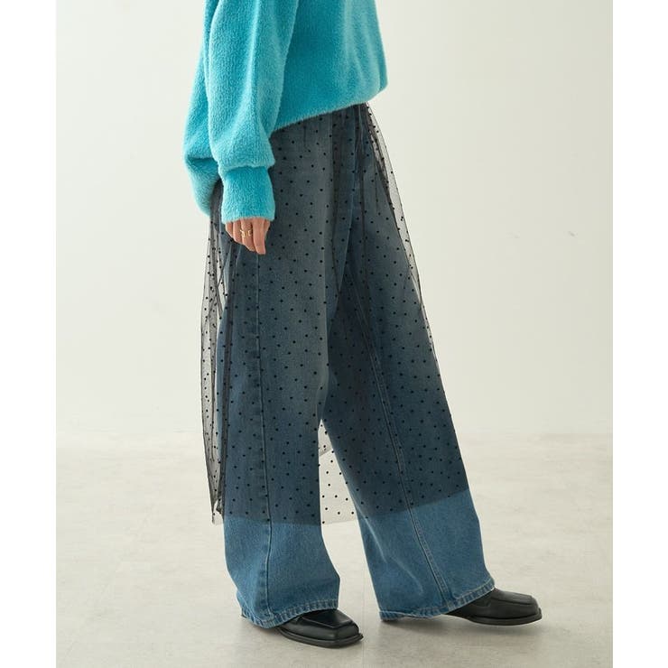 ドットフロッキーレイヤードチュールスカート | AMERICAN HOLIC | 詳細画像3 