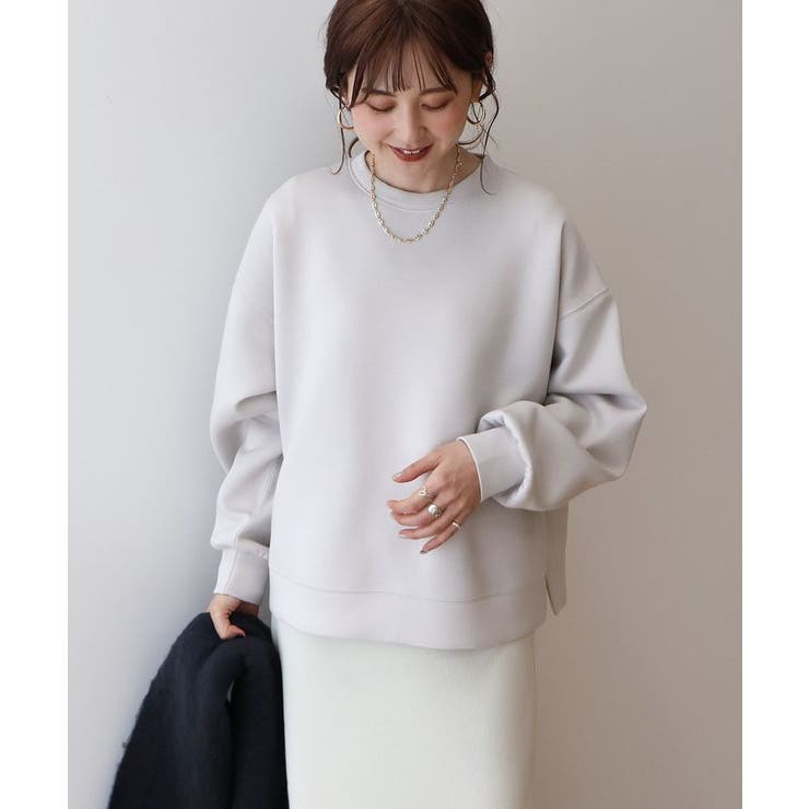 【人気商品】GANNI サイドスリットボリュームスリーブプルオーバー　グレー 人気商品】GANNI サイドスリットボリュームスリーブプルオーバー