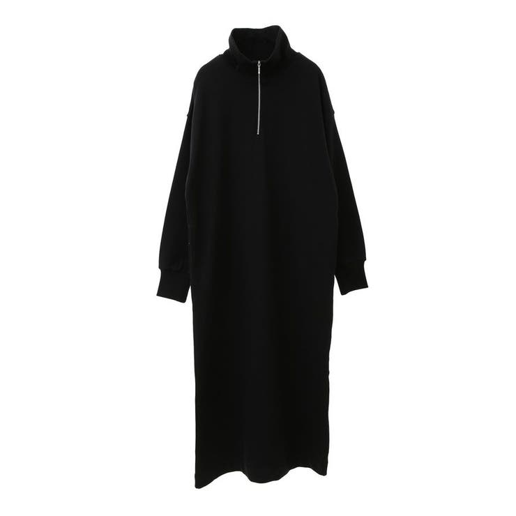 ハーフZIP裏毛ワンピース[品番：EHEW0047378]｜AMERICAN HOLIC