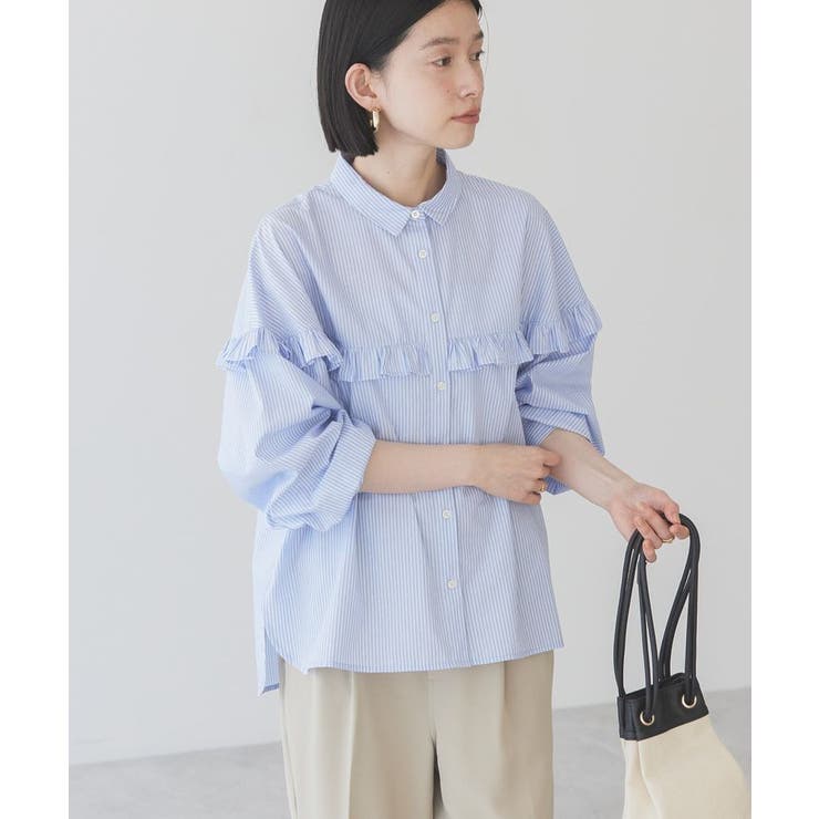 イージーケアフリルシャツ | AMERICAN HOLIC | 詳細画像3 