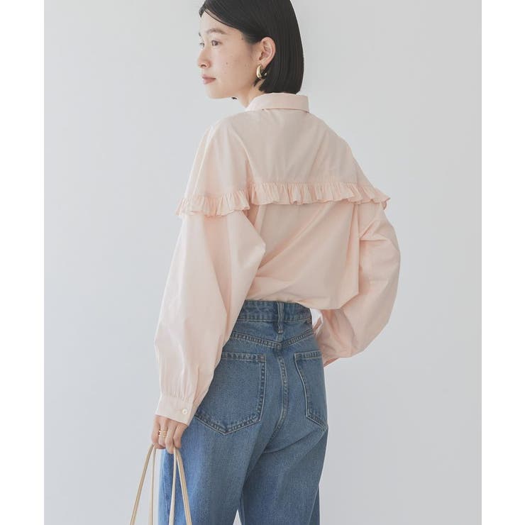 ピンク | イージーケアフリルシャツ | AMERICAN HOLIC