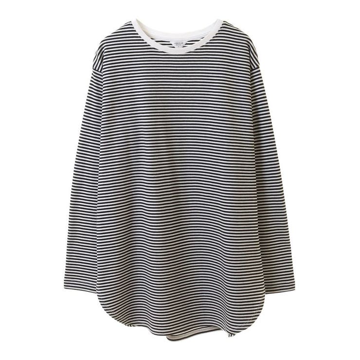クルーネックロングカットプルオーバー/チュニック[品番