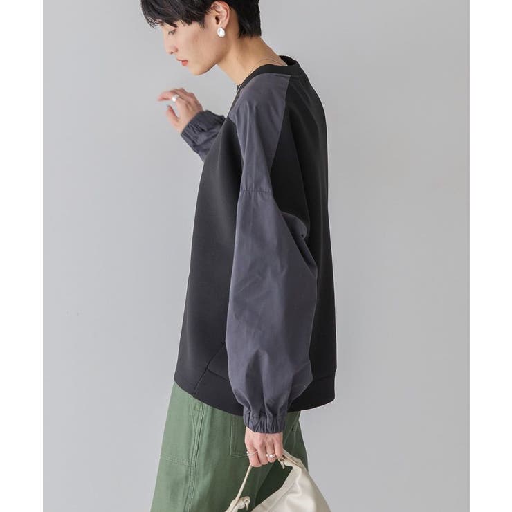 異素材コクーンポンチプルオーバー[品番:EHEW0048336 異素材コクーンポンチプルオーバー[品番:EHEW0048336