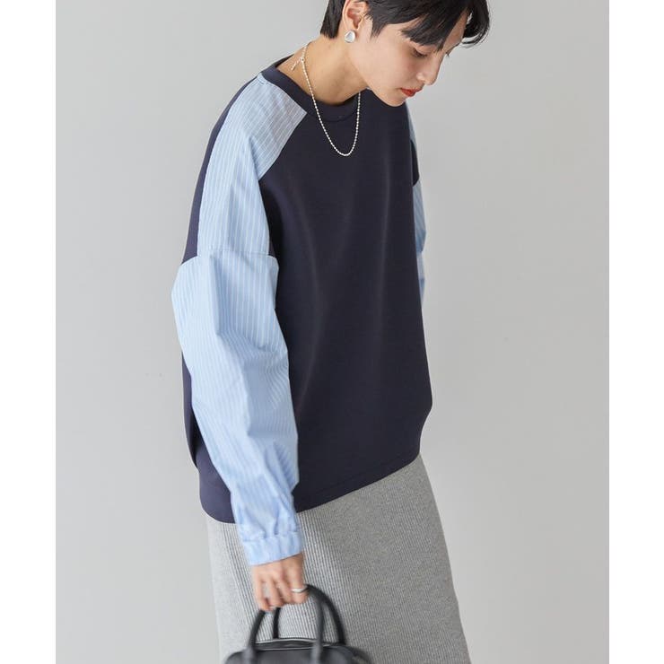 異素材コクーンポンチプルオーバー | AMERICAN HOLIC | 詳細画像3 