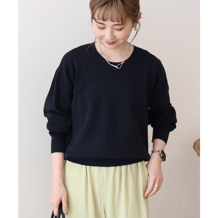 スウェットライクニットプルオーバー[品番：EHEW0047761]｜AMERICAN