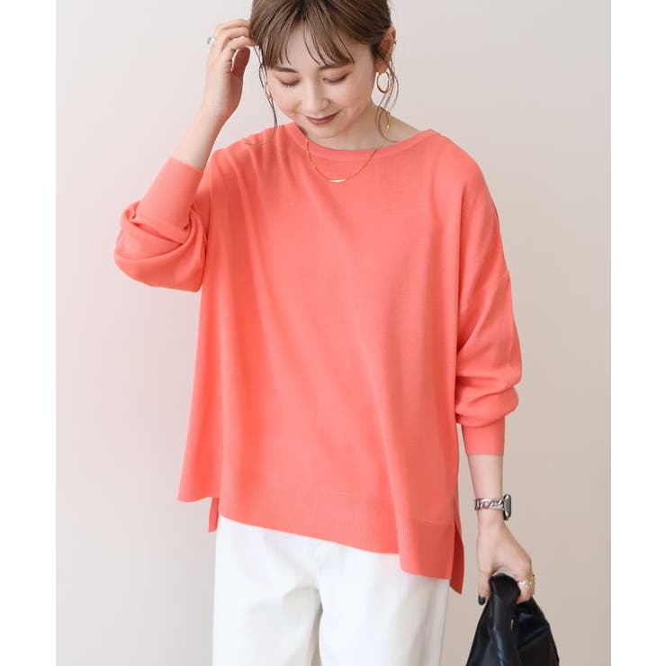 アメリ ロングスリット ニット セール】LADY CROCHET KNIT DRESS（ワンピース）｜Ameri（アメリ）の