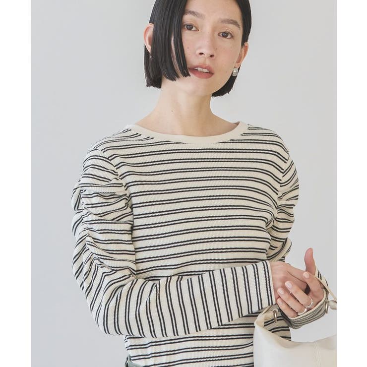 AMERI アメリ 美品 シャーリングショルダー オーバーシャツ
