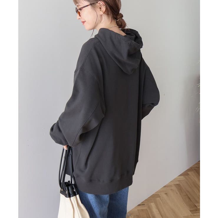 フロッキーロゴプリント裏毛パーカー | AMERICAN HOLIC | 詳細画像10 