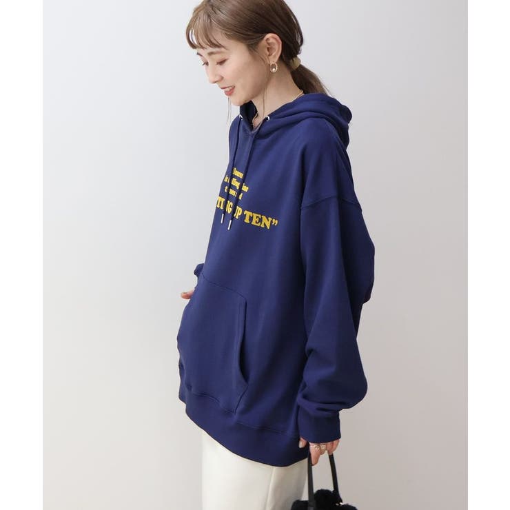 フロッキーロゴプリント裏毛パーカー | AMERICAN HOLIC | 詳細画像15 