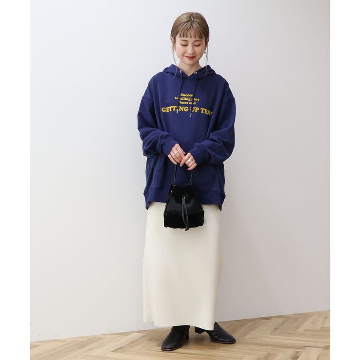 フロッキーロゴプリント裏毛パーカー | AMERICAN HOLIC | 詳細画像17 