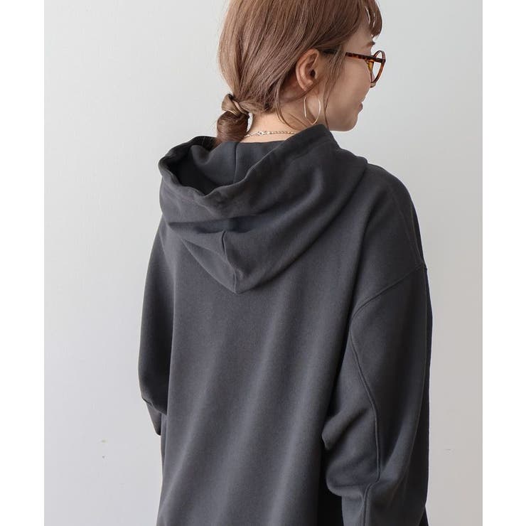 フロッキーロゴプリント裏毛パーカー | AMERICAN HOLIC | 詳細画像9 