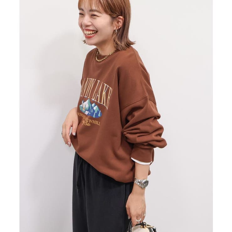 刺繍裏毛プルオーバー[品番：EHEW0047515]｜AMERICAN HOLIC