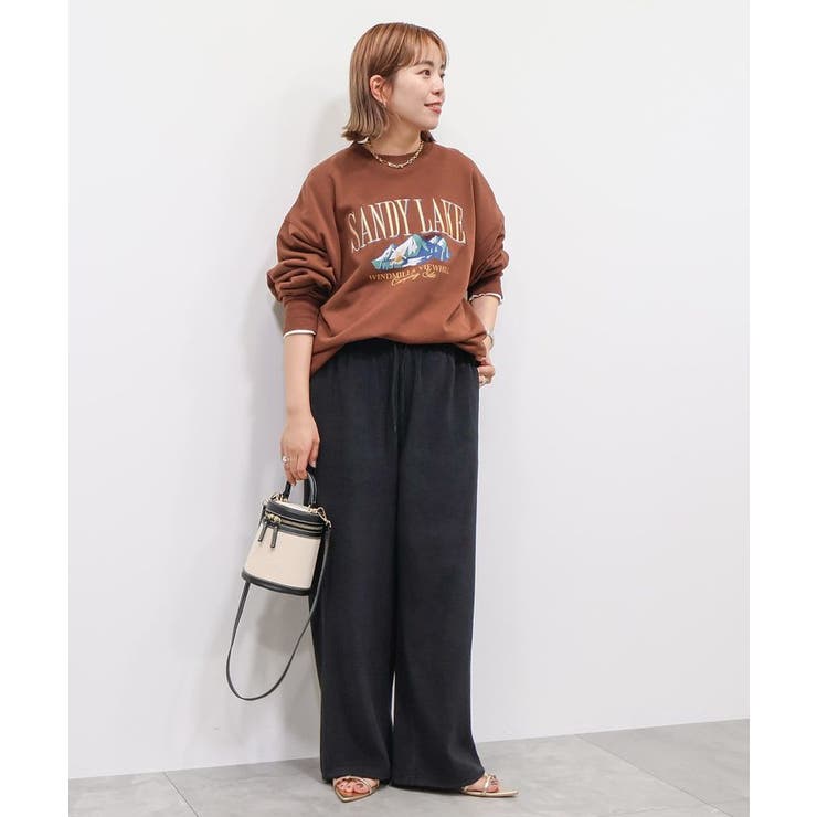 andme｜ANME エンブロイダリー ロゴ 裏毛 スウェット トップス