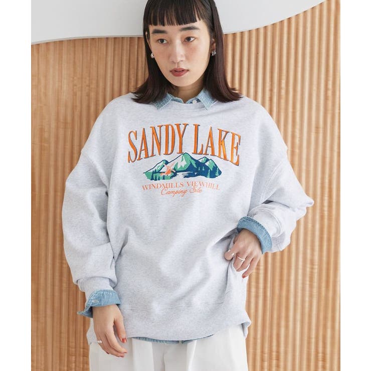 andme｜ANME エンブロイダリー ロゴ 裏毛 スウェット トップス