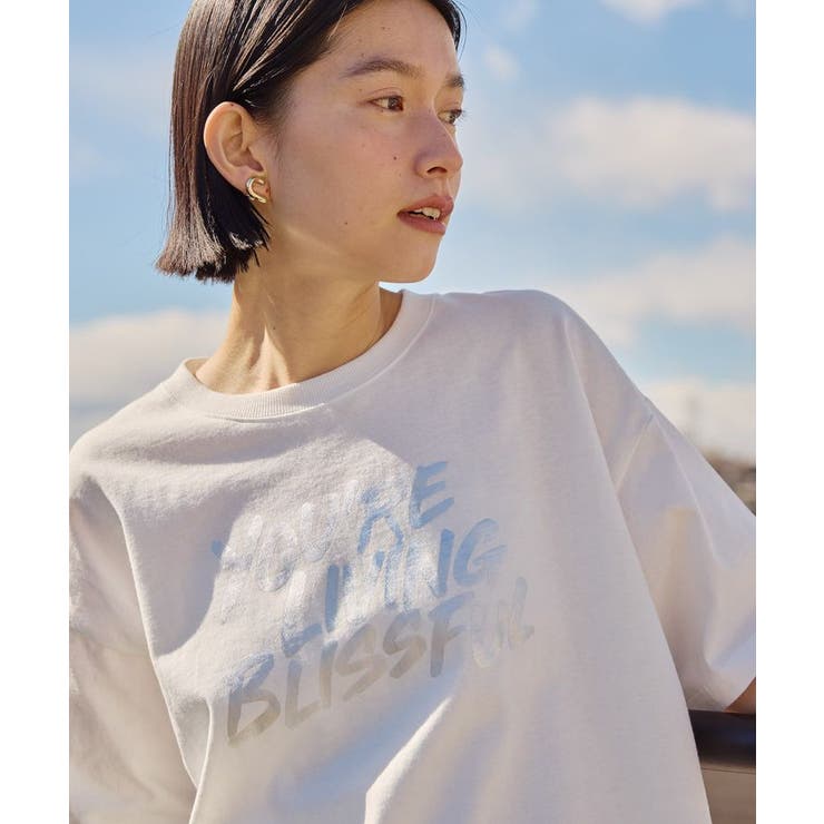 箔プリントTシャツ | AMERICAN HOLIC | 詳細画像1 