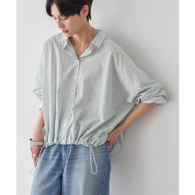 ストライプグリーン | イージーケアドローコードシャツ | AMERICAN HOLIC