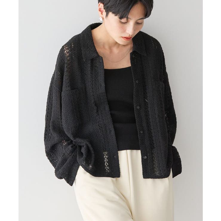 美品　Americana ポンチョシャツアウター Wポケットレースシャツ/AMERICAN HOLIC（アメリカンホリック）の