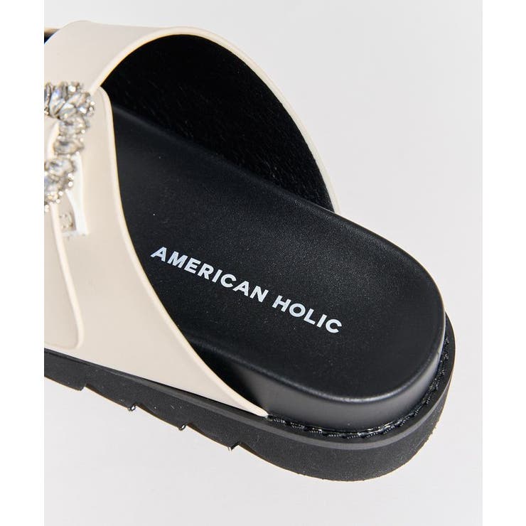 ビジューフラットサンダル[品番：EHEW0048332]｜AMERICAN HOLIC