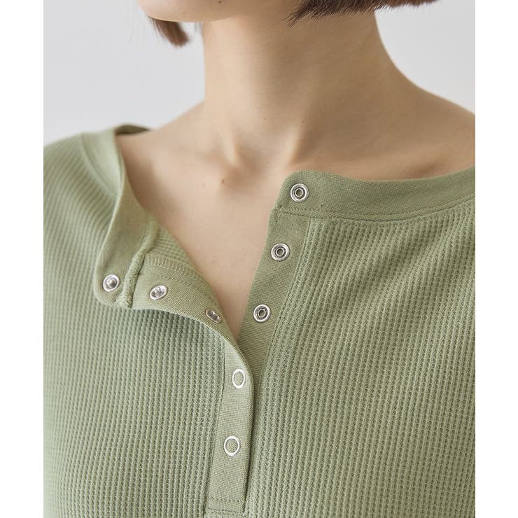 【選べる丈】ヘンリーネックワッフルメロープルオーバー | AMERICAN HOLIC | 詳細画像26 