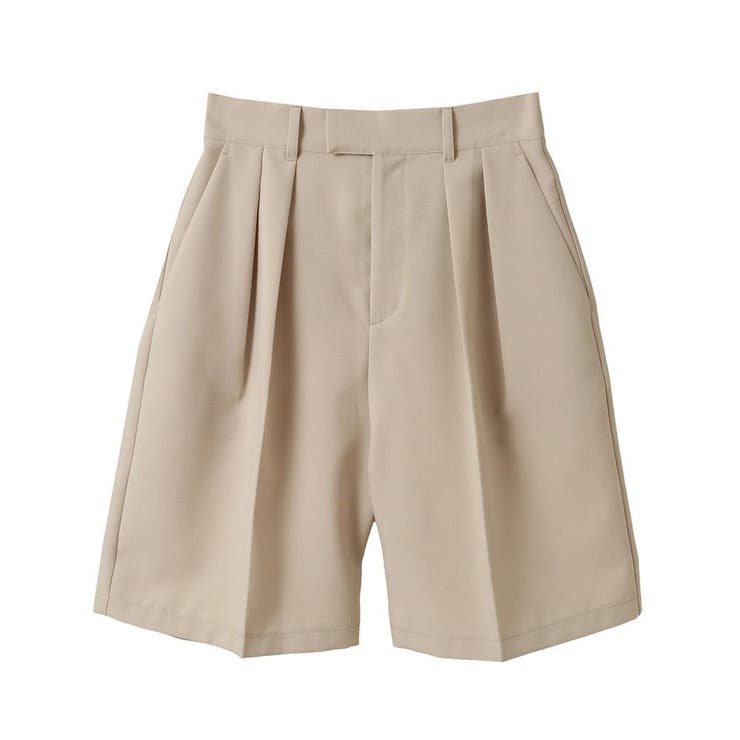 67864　アルバトロス　ハーフパンツ　ベージュ タックハーフパンツ[品番：EHEW0048461]｜AMERICAN HOLIC