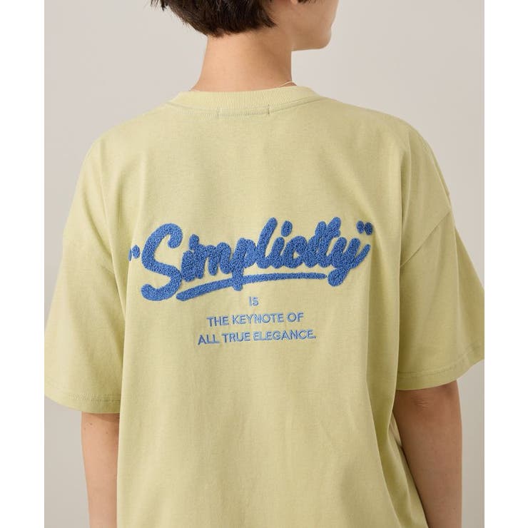 サガラ刺繍Tシャツ[品番：EHEW0049307]｜AMERICAN HOLIC（アメリカン