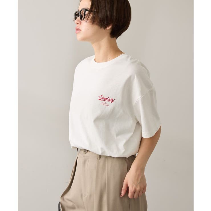 サガラ刺繍Tシャツ[品番：EHEW0049307]｜AMERICAN HOLIC（アメリカン