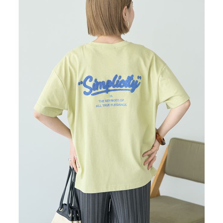 サガラ刺繍Tシャツ[品番：EHEW0049307]｜AMERICAN HOLIC（アメリカン 
