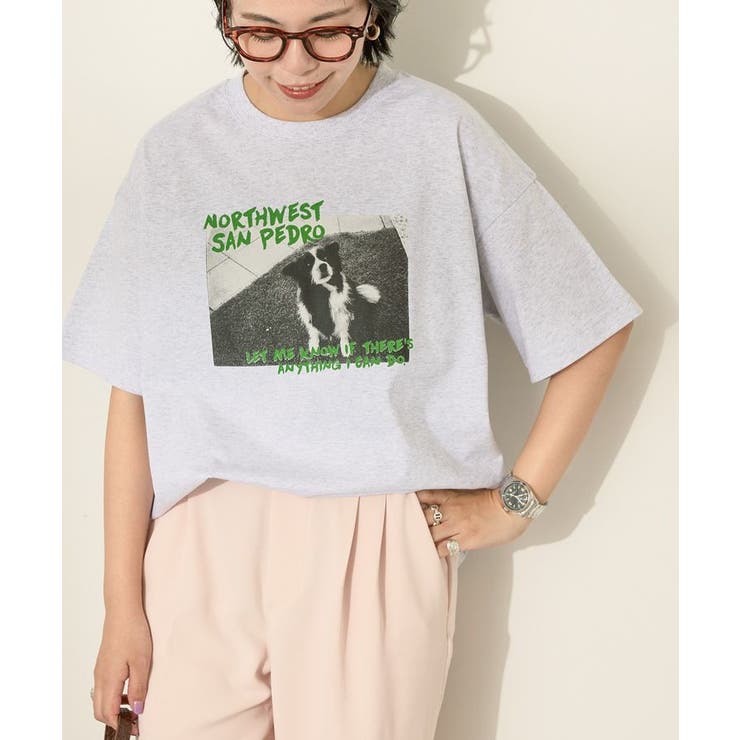 DogフォトプリントTシャツ | AMERICAN HOLIC | 詳細画像1 