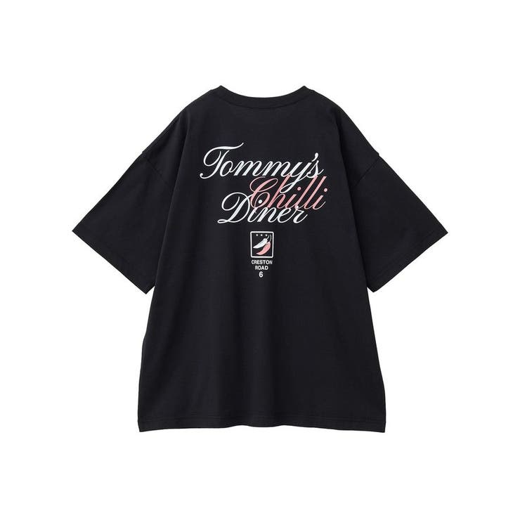 AMERICANA ベリービッグ バッグロゴプリントTシャツ ロング丈Tシャツ バックロゴプリントTシャツ[品番：EHEW0049018]｜AMERICAN HOLIC
