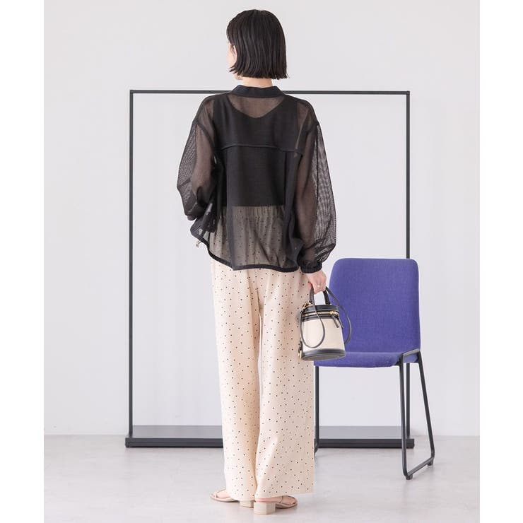 LiSALiSA芦屋　ドロスト付異素材切替メッシュブルゾン メッシュ異素材切替ブルゾン / AMERICAN HOLIC | ファッション