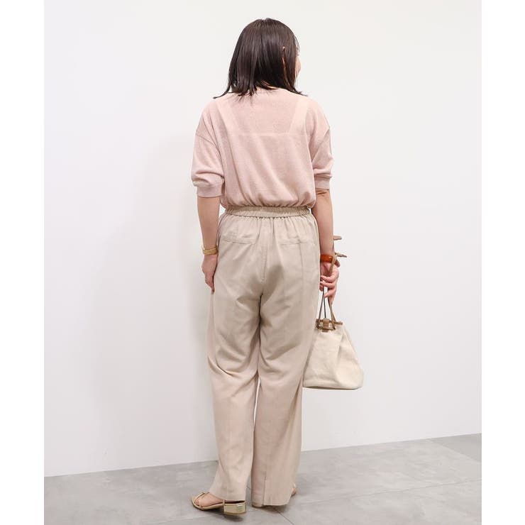 センタープレスシアースラックスパンツ[品番：EHEW0048653