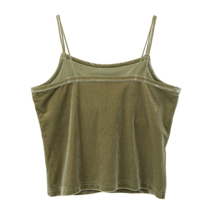 カップ付き ベロアショートキャミソール[品番：EHEW0048128]｜AMERICAN