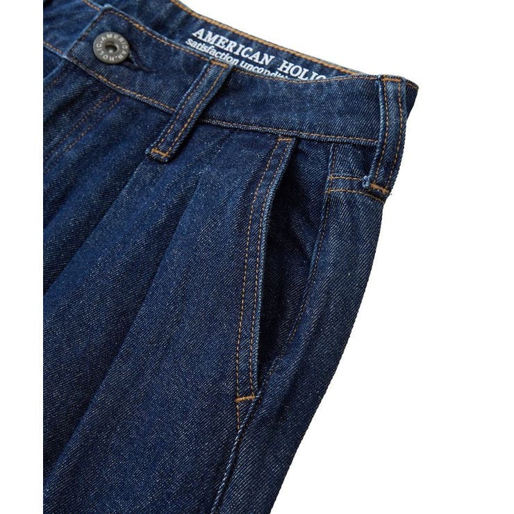 Good American デニム パンツ ボトム フリルウエスト have a good day ハブアグッドデイ デニムボリュームパンツ 日本